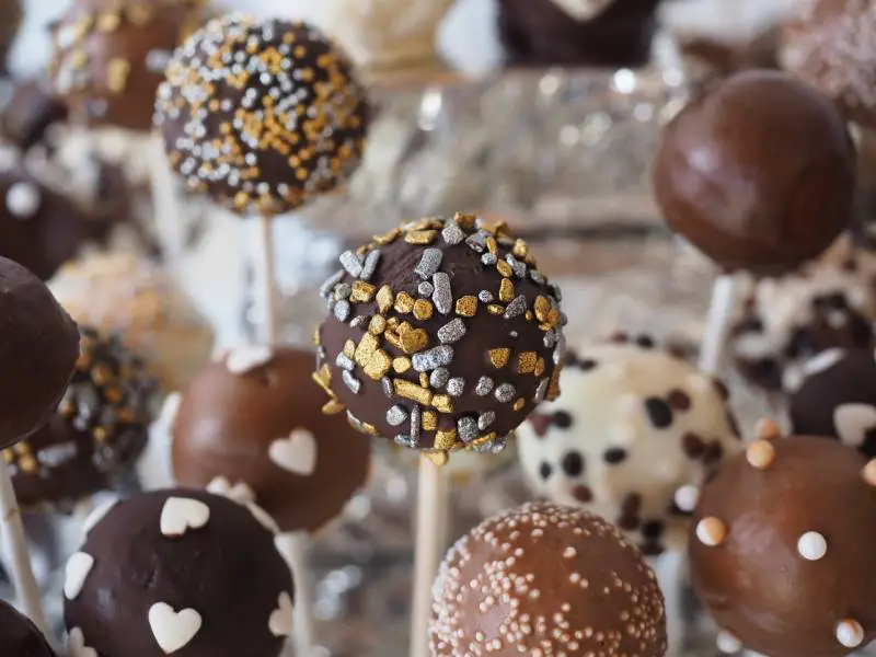 Pastel de chocolate pops Recuerdos de comida de Londres