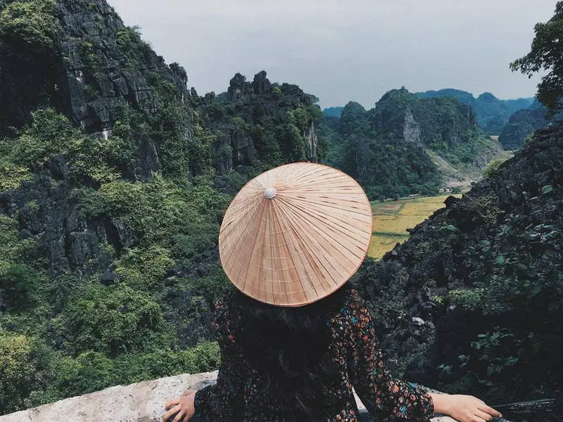 conical hat mountain-ninh-binh vietnam