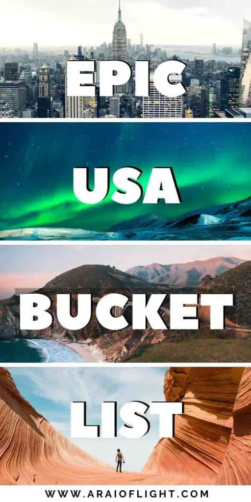 USA Bucket List Travel America Adventure