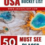 USA Travel Bucket List Must See Places visit