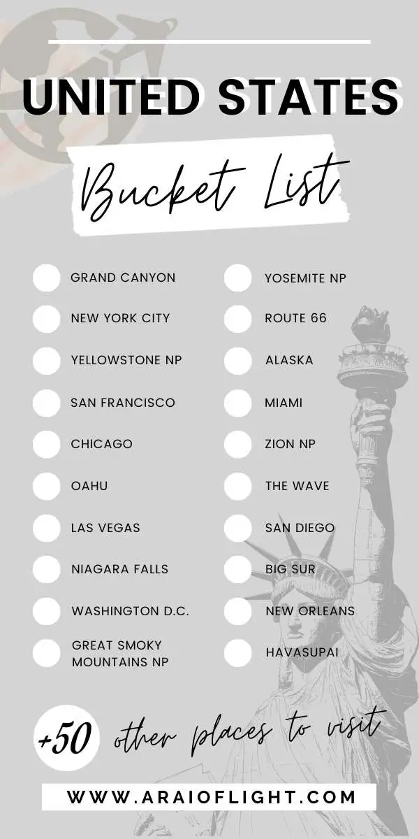 places to visit for bucket list