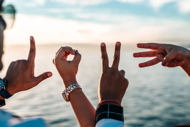 Love Sign Language I love you in different languages