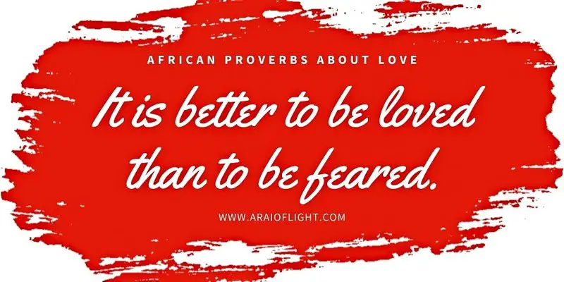 Funny African Proverbs about love