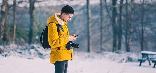 Using mobile device to stay connected while traveling